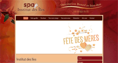 Desktop Screenshot of institut-beaute-spa-pau.com