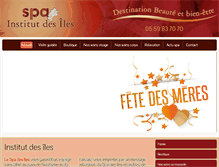 Tablet Screenshot of institut-beaute-spa-pau.com